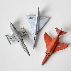 W.T. Diecast Fighter Jet Planes Lot of 3 Vintage Military 
Aircraft 70s Cold War